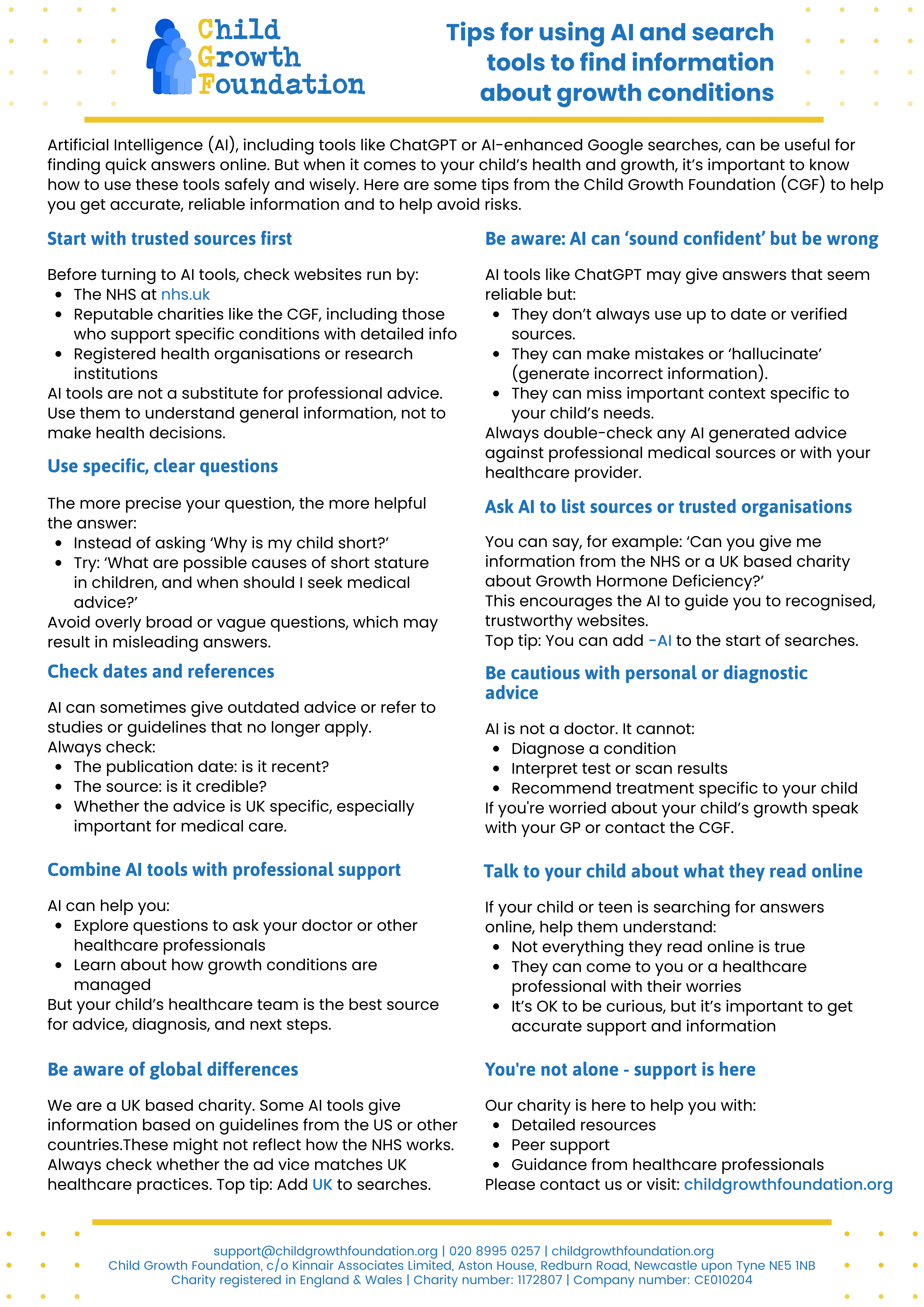 Infographic - Tips for using AI and search tools to find information about growth conditions - Nov 2025 - IMAGE